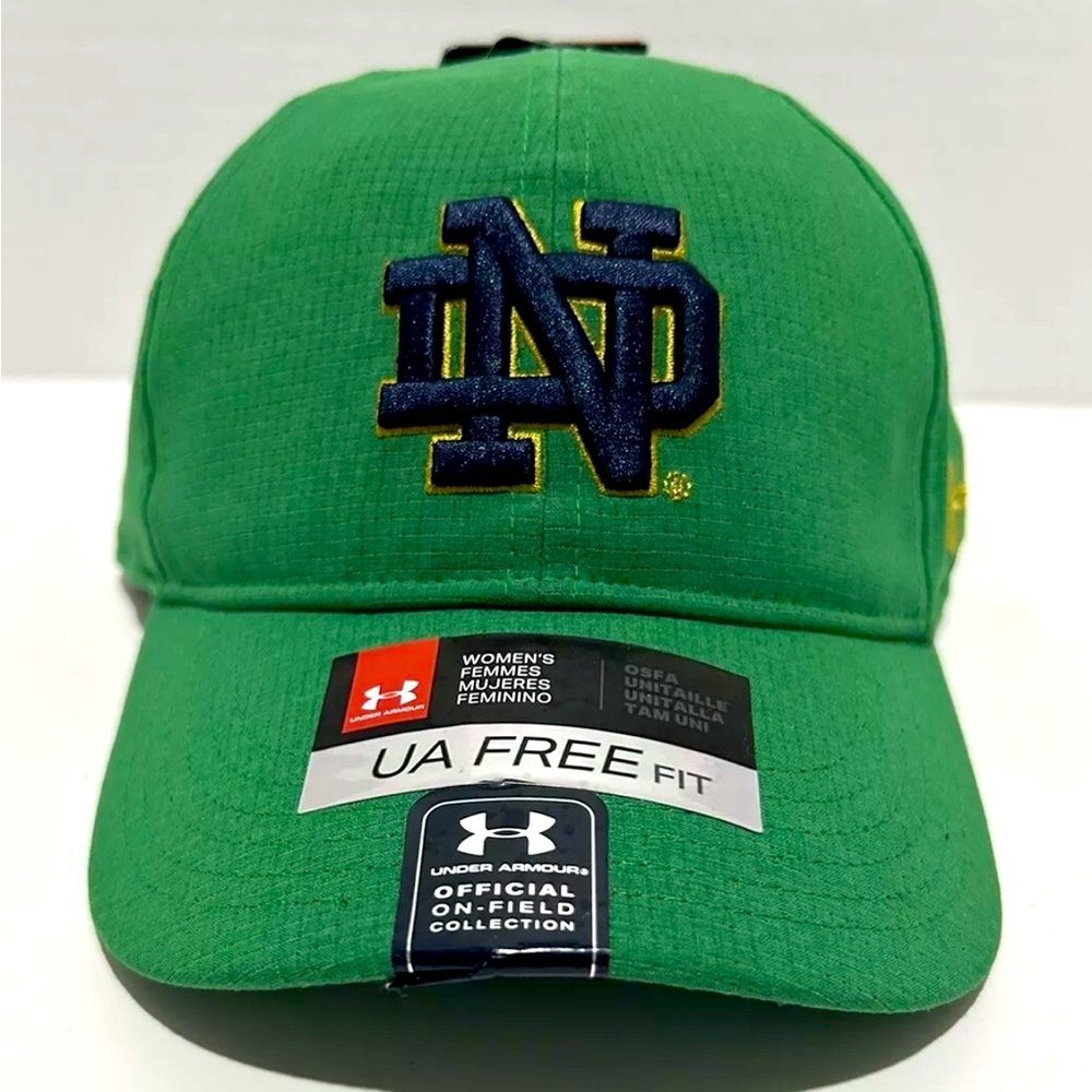 NWT Notre Dame Fighting Irish Under Armour Womens Embroidered Adjustable Hat Cap